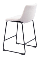 Zuo Modern Smart Counter Stool in Black/Ivory/Charcoal/Vintage Espresso