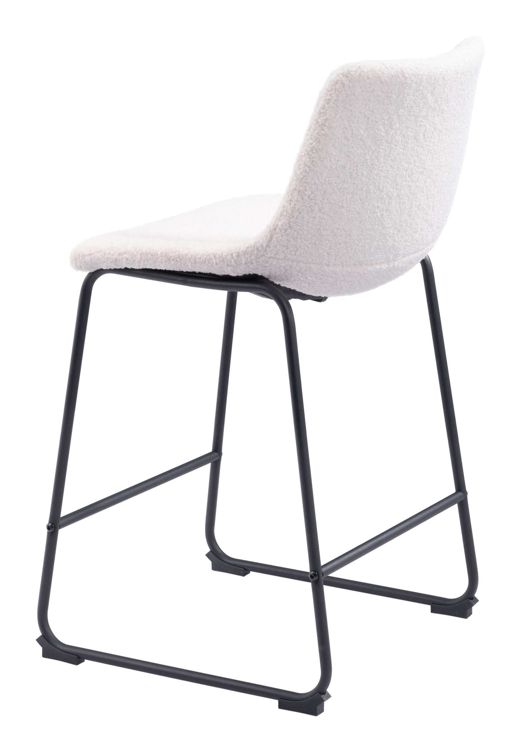 Zuo Modern Smart Counter Stool in Black/Ivory/Charcoal/Vintage Espresso