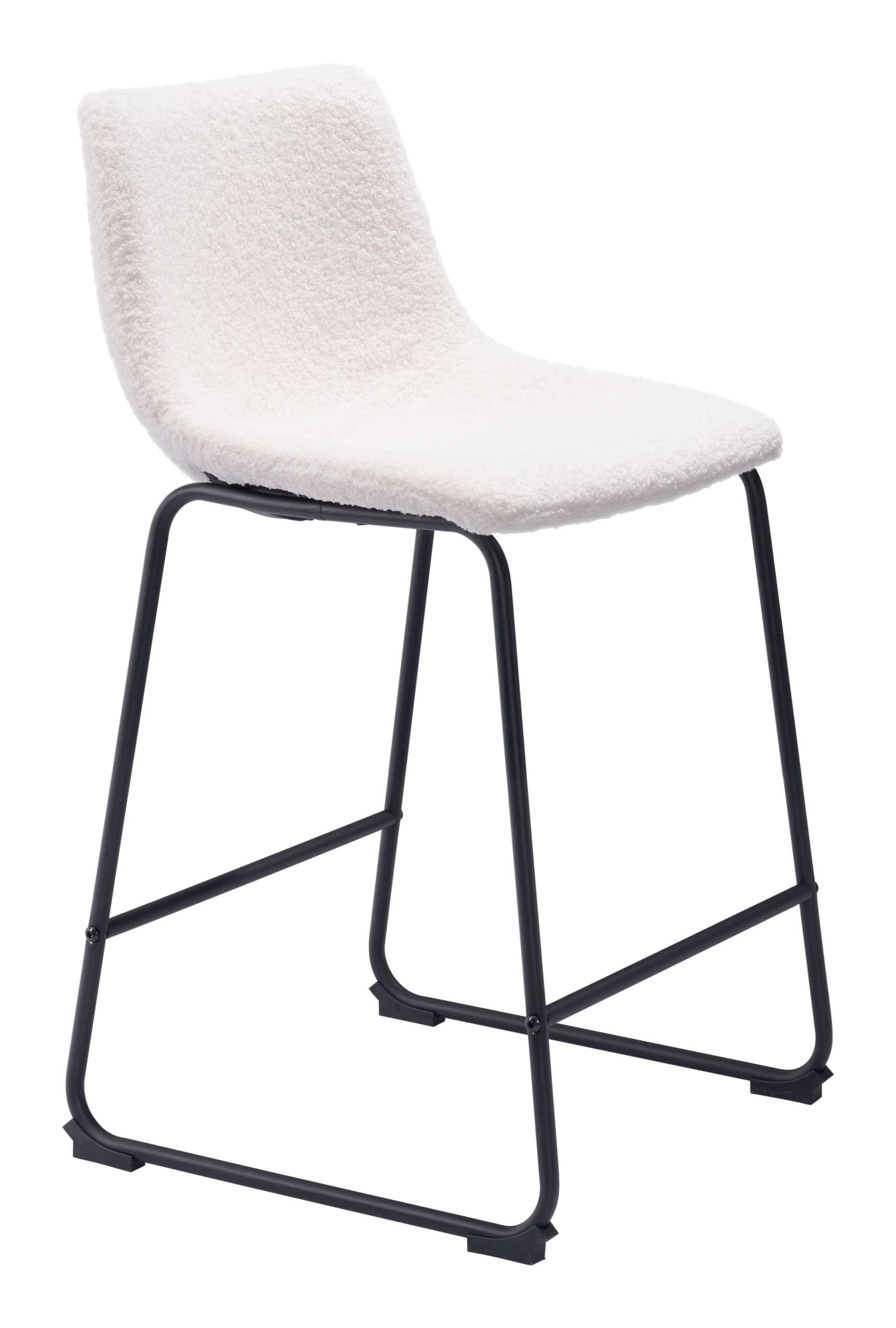 Zuo Modern Smart Counter Stool in Black/Ivory/Charcoal/Vintage Espresso