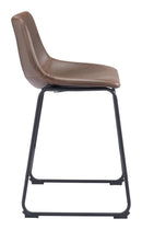 Zuo Modern Smart Counter Stool in Black/Ivory/Charcoal/Vintage Espresso