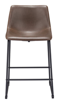 Zuo Modern Smart Counter Stool in Black/Ivory/Charcoal/Vintage Espresso