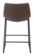 Zuo Modern Smart Counter Stool in Black/Ivory/Charcoal/Vintage Espresso