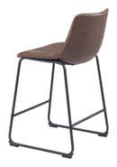 Zuo Modern Smart Counter Stool in Black/Ivory/Charcoal/Vintage Espresso