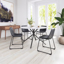 Zuo Modern Smart Dining Chair in Black/Ivory/Charcoal