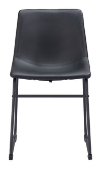 Zuo Modern Smart Dining Chair in Black/Ivory/Charcoal
