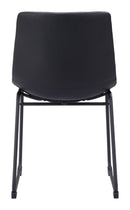 Zuo Modern Smart Dining Chair in Black/Ivory/Charcoal