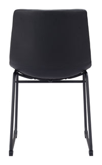 Zuo Modern Smart Dining Chair in Black/Ivory/Charcoal