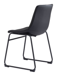 Zuo Modern Smart Dining Chair in Black/Ivory/Charcoal