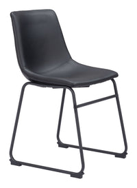 Zuo Modern Smart Dining Chair in Black/Ivory/Charcoal