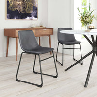 Zuo Modern Smart Dining Chair in Black/Ivory/Charcoal
