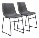 Zuo Modern Smart Dining Chair in Black/Ivory/Charcoal