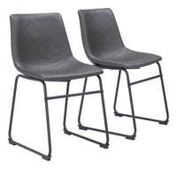 Zuo Modern Smart Dining Chair in Black/Ivory/Charcoal