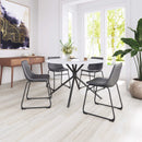 Zuo Modern Smart Dining Chair in Black/Ivory/Charcoal
