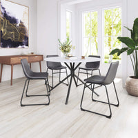 Zuo Modern Smart Dining Chair in Black/Ivory/Charcoal