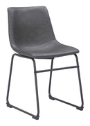 Zuo Modern Smart Dining Chair in Black/Ivory/Charcoal
