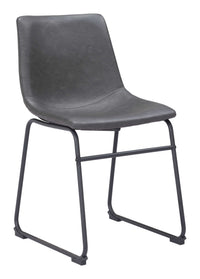 Zuo Modern Smart Dining Chair in Black/Ivory/Charcoal