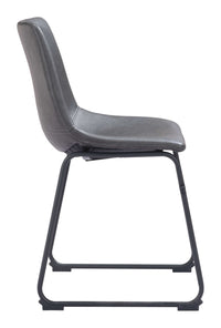 Zuo Modern Smart Dining Chair in Black/Ivory/Charcoal