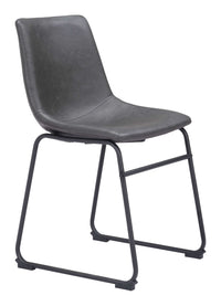 Zuo Modern Smart Dining Chair in Black/Ivory/Charcoal