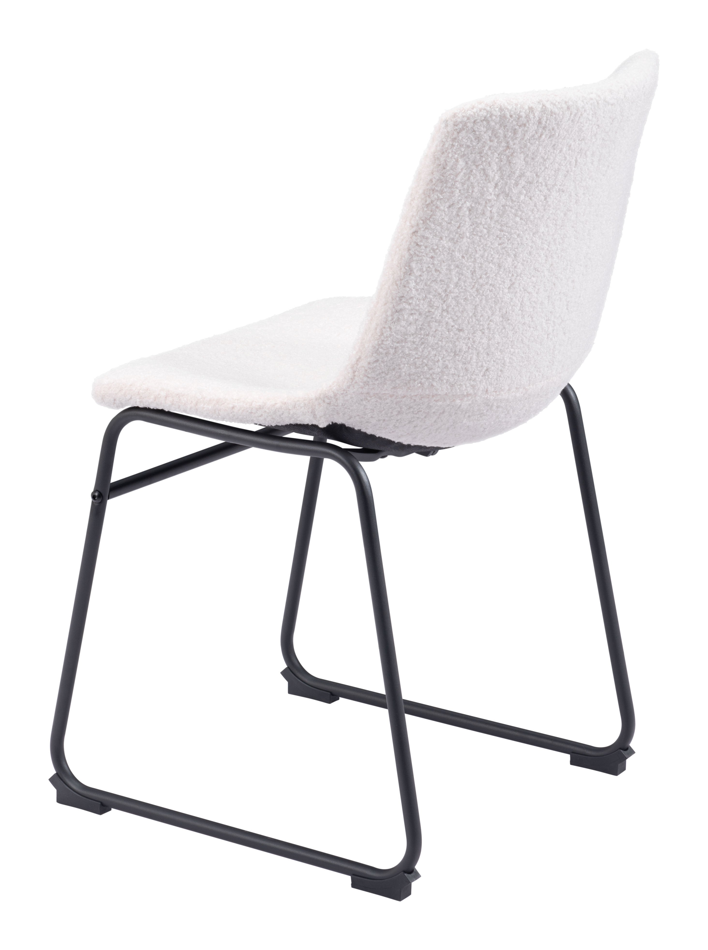 Zuo Modern Smart Dining Chair in Black/Ivory/Charcoal