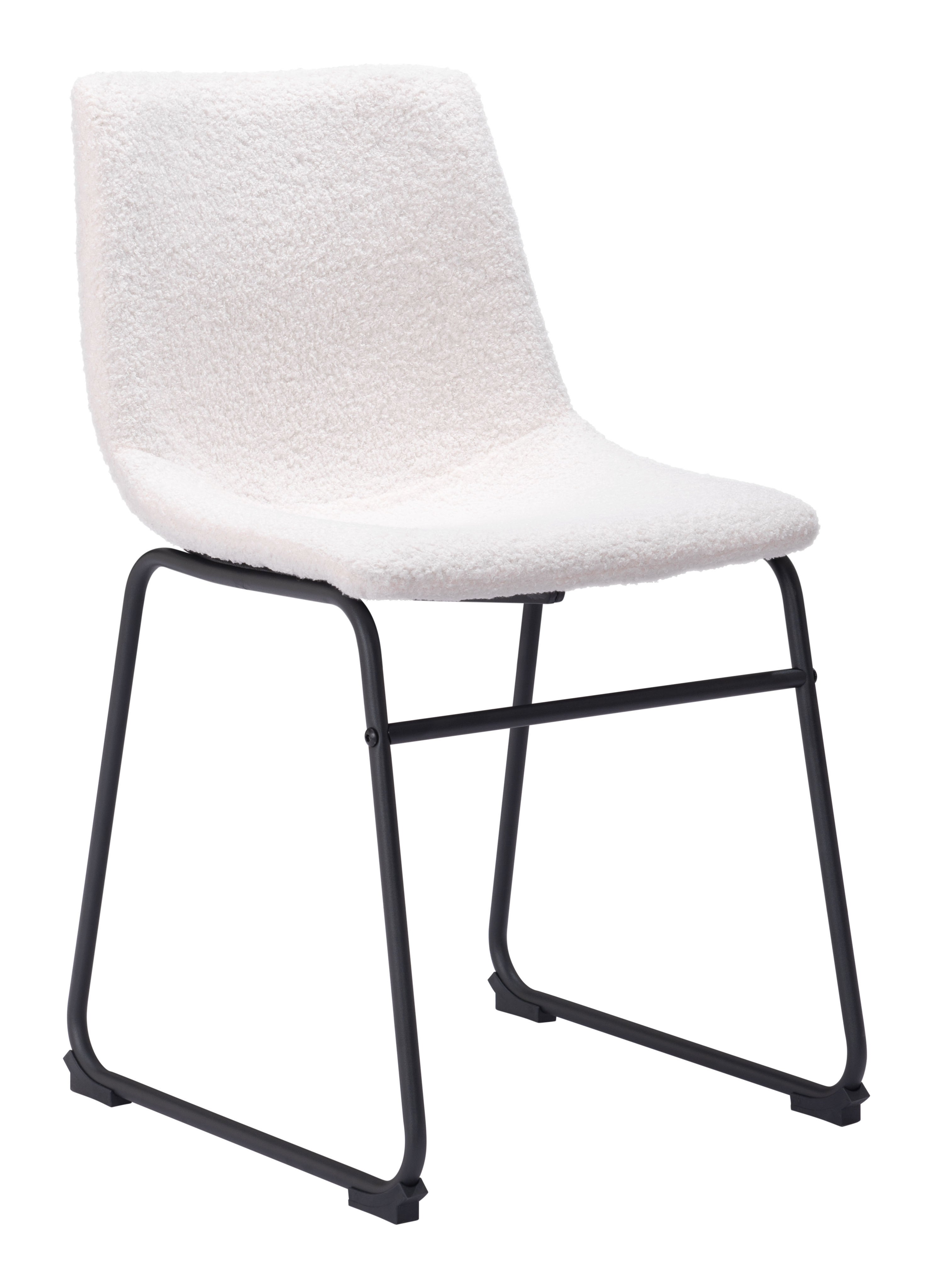 Zuo Modern Smart Dining Chair in Black/Ivory/Charcoal