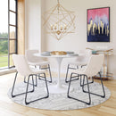 Zuo Modern Smart Dining Chair in Black/Ivory/Charcoal