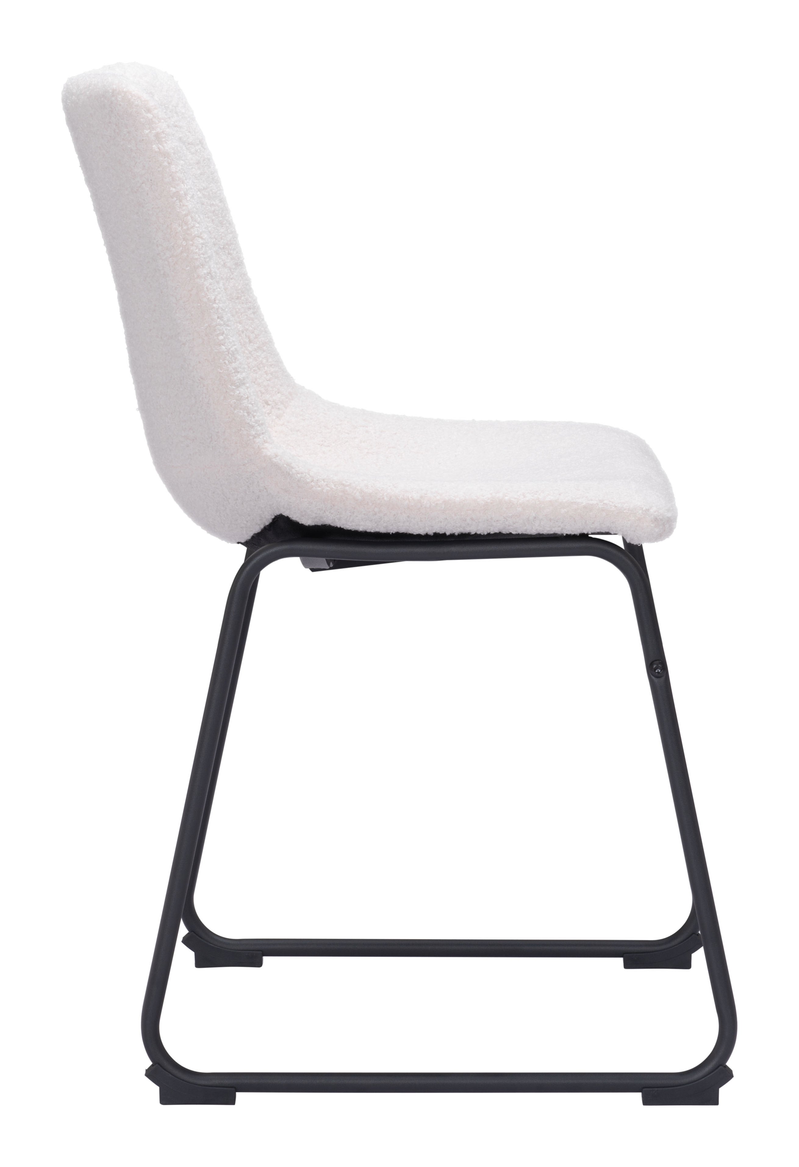 Zuo Modern Smart Dining Chair in Black/Ivory/Charcoal