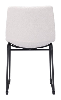 Zuo Modern Smart Dining Chair in Black/Ivory/Charcoal