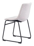 Zuo Modern Smart Dining Chair in Black/Ivory/Charcoal