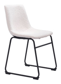 Zuo Modern Smart Dining Chair in Black/Ivory/Charcoal