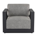 Sunpan Tavira Armchair Charcoal-Lanikai Salt and Pepper / Greige-Stinson White