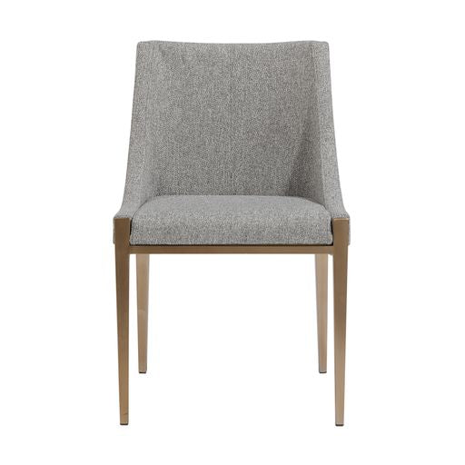 Sunpan Dionne Dining Chair in Monument Oatmeal / Monument Pebble