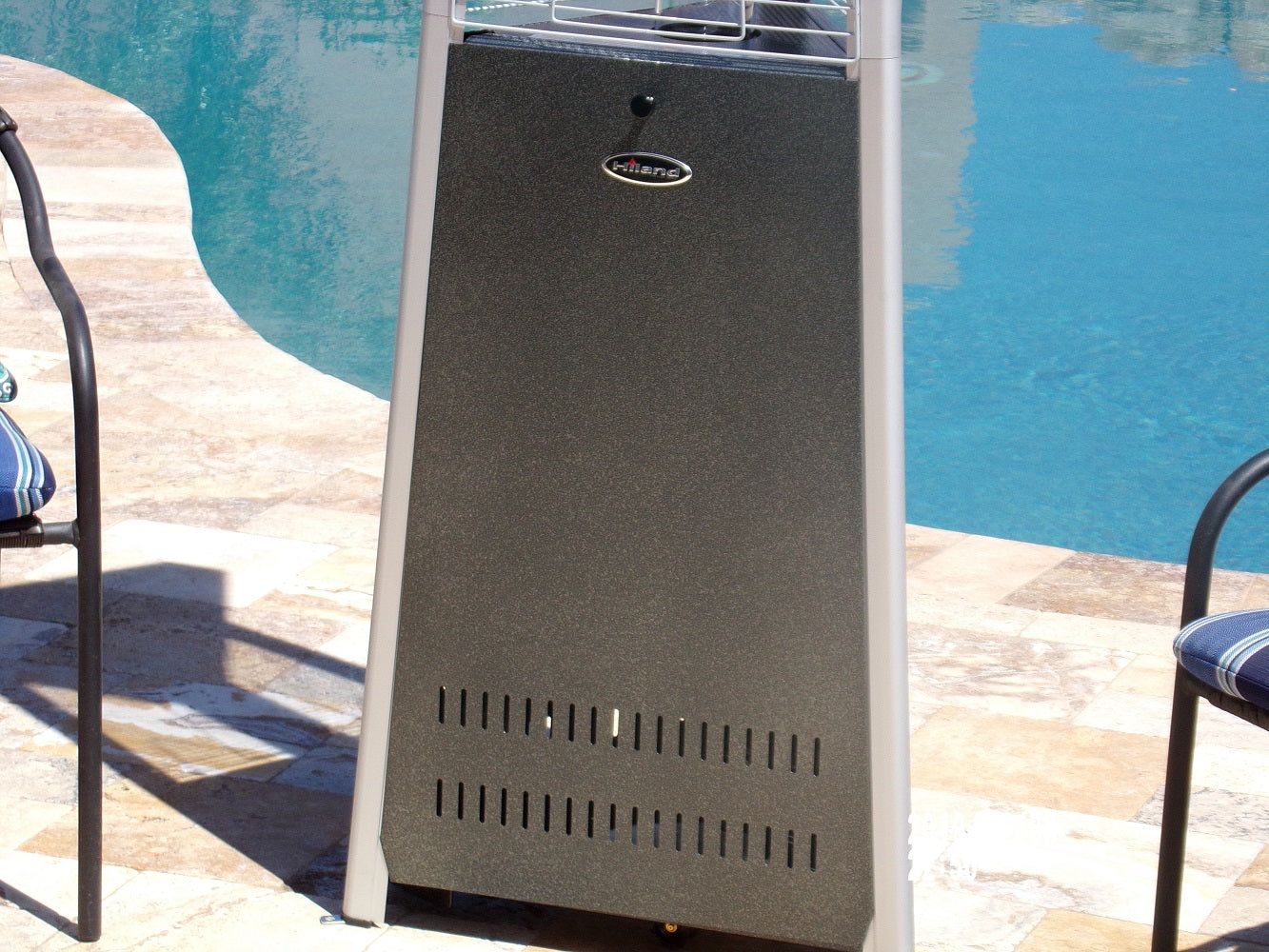 AZ Patio Heaters Commercial Glass Tube Patio Heater in Hammered Silver / Bronze / Black