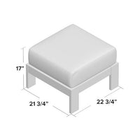 Telescope Casual St. Catherine Marine Grade Polymer Deep Cushion Ottoman
