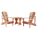 All Things Cedar 3-Piece Adirondack Side Table Set