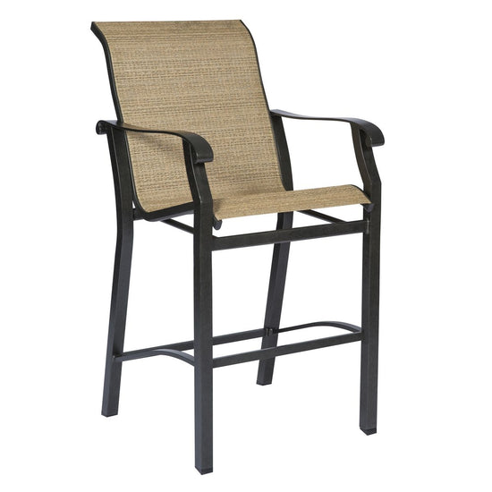 Woodard Cortland Sling Stationary Bar Stool