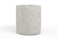 Sunset West Antique Stone Round End Table