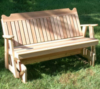 Creekvine Designs 4'/5' Red Cedar Straight Back Glider