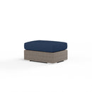 Sunset West Coronado Wicker Ottoman With Cushions