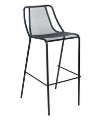 BFM Seating Kingston Barstool - Powder Coated Steel - Black