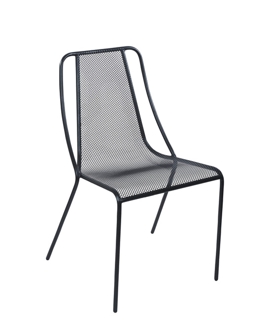 BFM Seating Kingston Side Chair - Powder Coated Steel - Black
