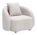 Zuo Modern Sunny Isles Accent Chair in Beige