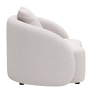 Zuo Modern Sunny Isles Accent Chair in Beige