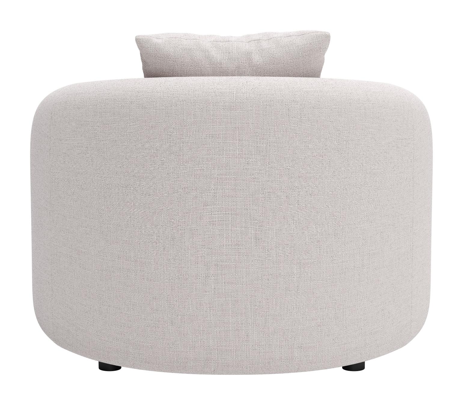 Zuo Modern Sunny Isles Accent Chair in Beige