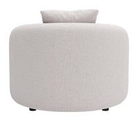 Zuo Modern Sunny Isles Accent Chair in Beige