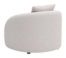 Zuo Modern Sunny Isles Accent Chair in Beige