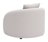 Zuo Modern Sunny Isles Accent Chair in Beige