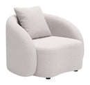 Zuo Modern Sunny Isles Accent Chair in Beige