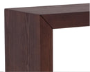 Sunpan Arch Console Table - Mahagony/High Gloss White