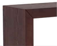 Sunpan Arch Console Table - Mahagony/High Gloss White