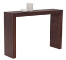 Sunpan Arch Console Table - Mahagony/High Gloss White